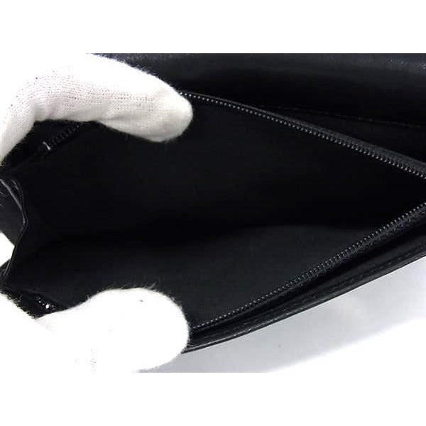 Chanel Wallet Sebulga Black Coco Mark Bifold Long — view 6