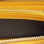 Gucci L-shaped Zipper Long Wallet Beige Yellow GG Canvas Bamboo — view 2