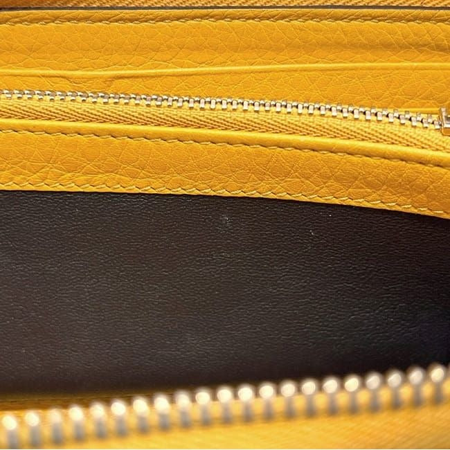 Gucci L-shaped Zipper Long Wallet Beige Yellow GG Canvas Bamboo — view 2