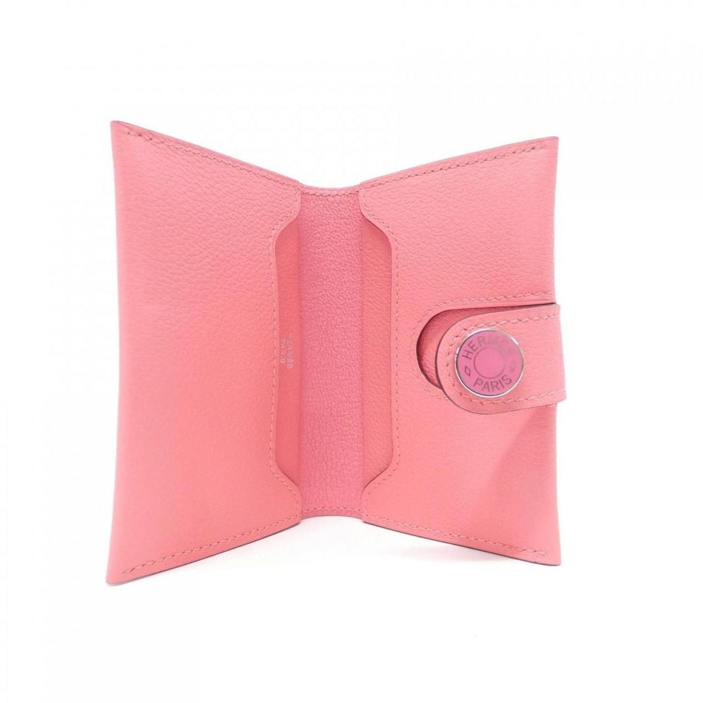 Hermes Card Case Card Holders Pink — view 5