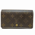 Louis Vuitton Monogram Porte Monnaievier Tresor L-shaped Zipper Wallet