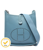 Hermes Shoulder Bag Crossbody Silver Evelyne 2 PM
