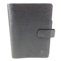 Louis Vuitton Notebook Cover Agenda MM Epi Leather Black