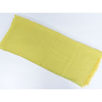 Hermes Chiffon Fringe Shawl Scarf Silk Light Green Yellow Clothing — view 4