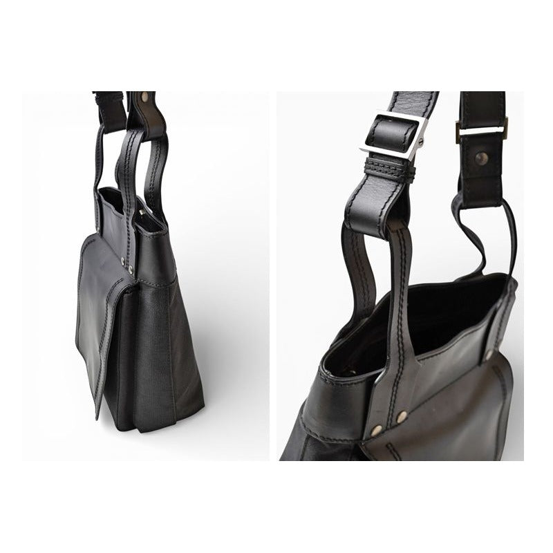 Gucci Shoulder Bag Vintage Crossbody Leather Black — view 2
