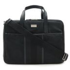 Gucci Logo Plate Business Bag Briefcase Document Purse 2-Way Shoulder Nylon