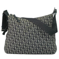 Dior Trotter Shoulder Bag Pochette Canvas Gray Black
