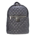 Chanel CC Logo Quilted Backpack Purse Black