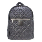 Chanel CC Logo Quilted Backpack Purse Black