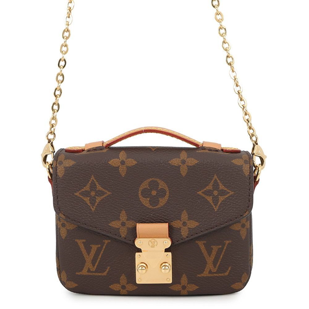 Louis Vuitton Chain Shoulder Bag Monogram Micro Metis 2-Way Pouch