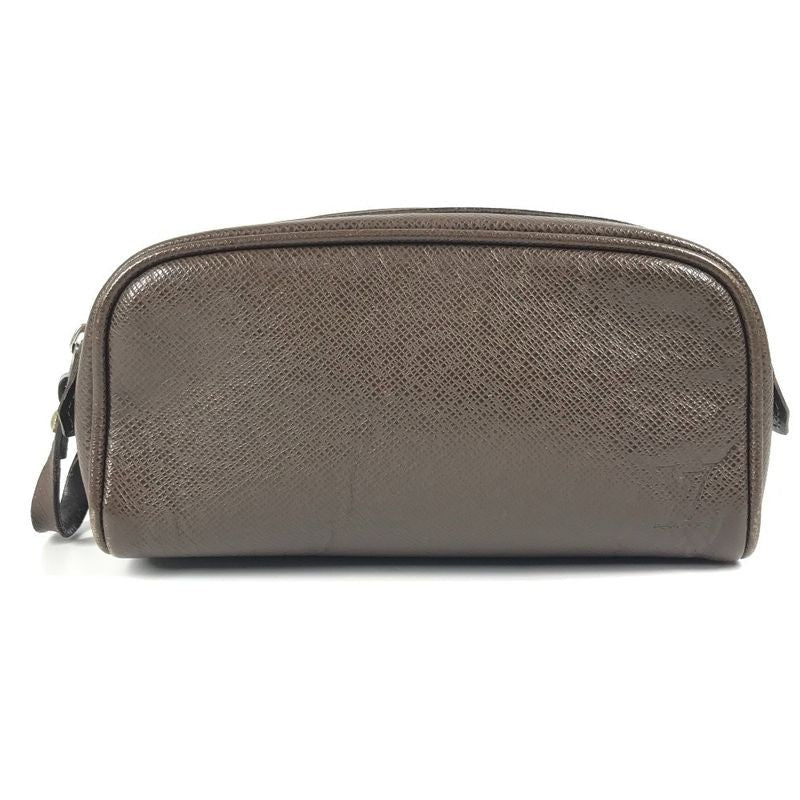 Louis Vuitton Second Bag Trousse Ivan Taiga Leather Grizzly Brown