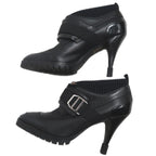 Hermes Dabi Spicy Short Boots Heels 38 Black Lady's Shoes — view 4