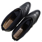 Hermes Dabi Spicy Short Boots Heels 38 Black Lady's Shoes — view 6