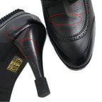 Hermes Dabi Spicy Short Boots Heels 38 Black Lady's Shoes — view 9