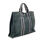 Hermes Tote Fourre Tout MM Canvas Black Silver — view 2