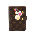 Louis Vuitton Monogram Panda Agenda PM Notebook Cover Brown Takashi Murakami