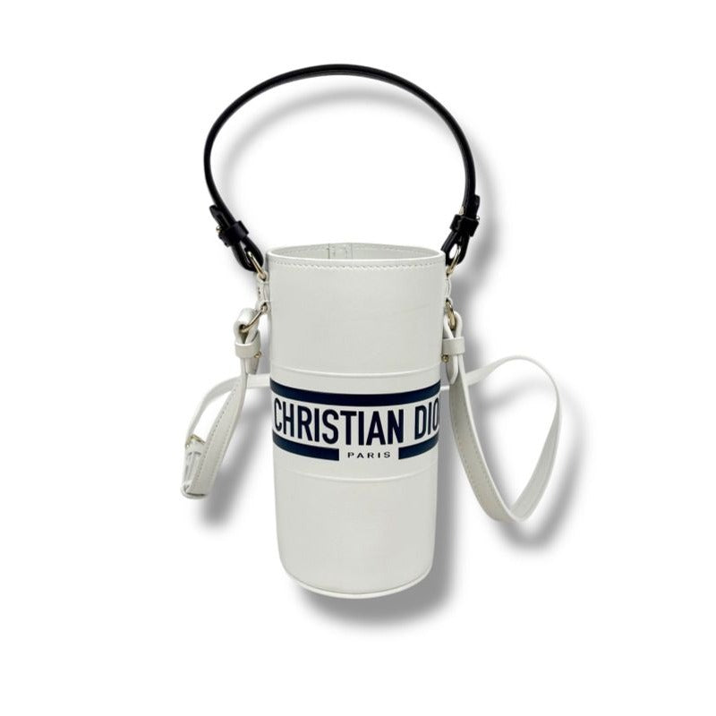 Christian Dior Bottle Holder 2-Way Mini Shoulder Bag Navy White — view 2