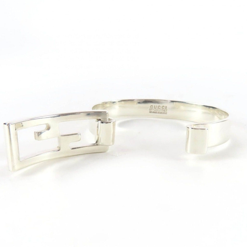 Gucci GG Bangle Bracelet Silver Weight — view 5