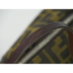 Fendi Zucca Shoulder Bag Canvas Brown Outside — view 5