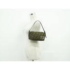 Fendi Zucca Shoulder Bag Canvas Brown Outside — view 6
