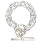 Hermes Chaine Dancre TGM Silver Bracelet 11 Link — view 2