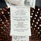 Hermes Tanzania Straw Sheep Leather Serie Button Hat Cap Multicolor 56 — view 8
