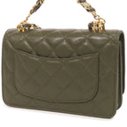 Chanel Chain Wallet Khaki Gold Caviar Leather 2-Way Shoulder Bag — view 2