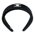 Celine Triomphe Headband Black Hair