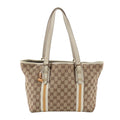 Gucci GG Canvas Leather Tote Shoulder Hand