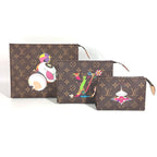 Louis Vuitton Clutch Bag Trio Poche Toilette Monogram Canvas Multicolor