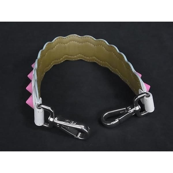 Fendi Strap You Mini Leather Studded Handle for Bags White — view 2