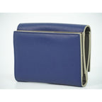 Fendi Peekaboo Bifold Wallet Compact Leather Blue — view 2
