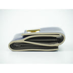 Fendi Peekaboo Bifold Wallet Compact Leather Blue — view 4