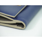 Fendi Peekaboo Bifold Wallet Compact Leather Blue — view 6