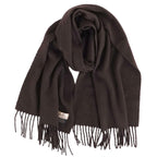 Hermes Muffler Shawl Cashmere Fringe Scarf — view 3