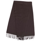 Hermes Muffler Shawl Cashmere Fringe Scarf