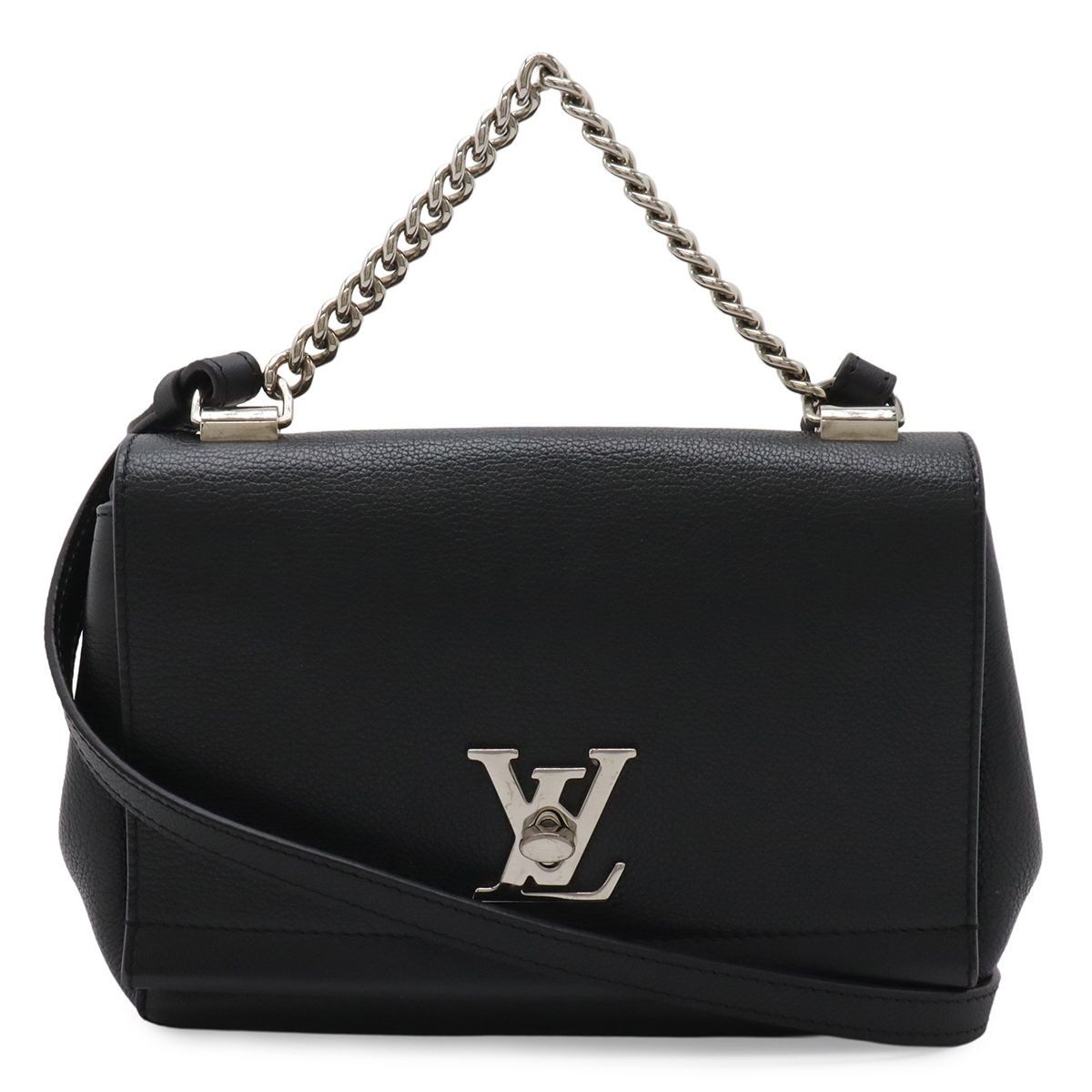 Louis Vuitton Lockme II 2 BB Chain Shoulder Bag 2-Way Noir Black