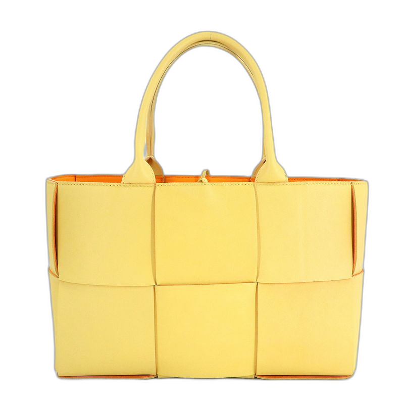 Bottega Veneta Intrecciato Small Arco Tote Leather Yellow