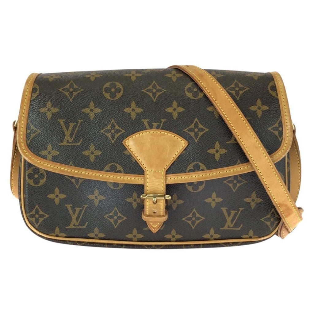 Louis Vuitton Monogram Sologne Brown Leather Shoulder Bag