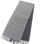 Louis Vuitton Monogram Gradient Cashmere Wool Fringe Scarf — view 3