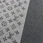 Louis Vuitton Monogram Gradient Cashmere Wool Fringe Scarf — view 4
