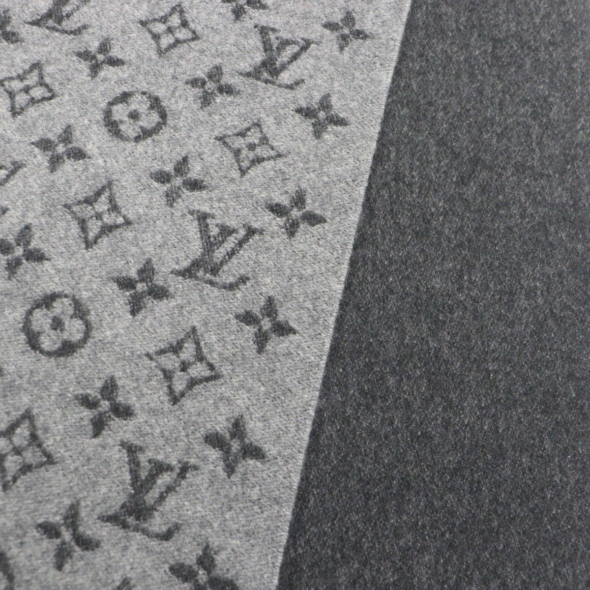 Louis Vuitton Monogram Gradient Cashmere Wool Fringe Scarf — view 4