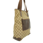 Gucci Tote GG Canvas 019 Beige Brown Silver — view 2