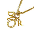 Dior Vintage Logo Gold Plated Necklace