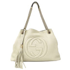 Gucci Bag Tote Soho Interlocking G Leather White — view 2