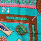 Hermes Carre 90 Silk Scarf Enchanted Garden Magic Green Box — view 7