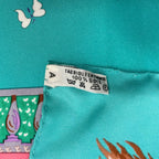 Hermes Carre 90 Silk Scarf Enchanted Garden Magic Green Box — view 9
