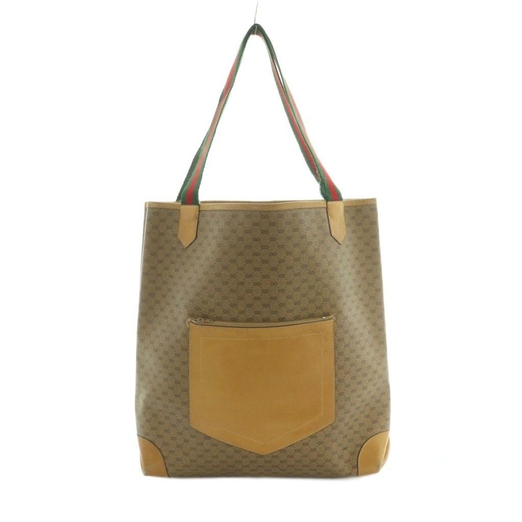 Gucci Tote Leather GG All Over Pattern Beige
