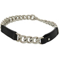 Hermes Necklace Box Chain Vauvalenier Metal Black Choker 0930