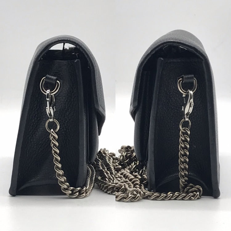 Louis Vuitton Pochette My Lockme Mini Chain Shoulder Bag Noir Black Price — view 3
